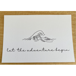 Greeting card | Let the adventure begin